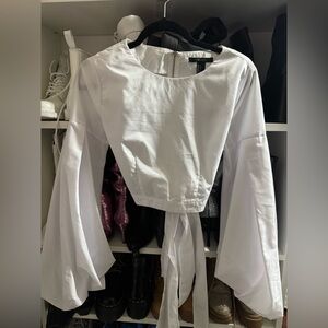 White Forever 21 crop top